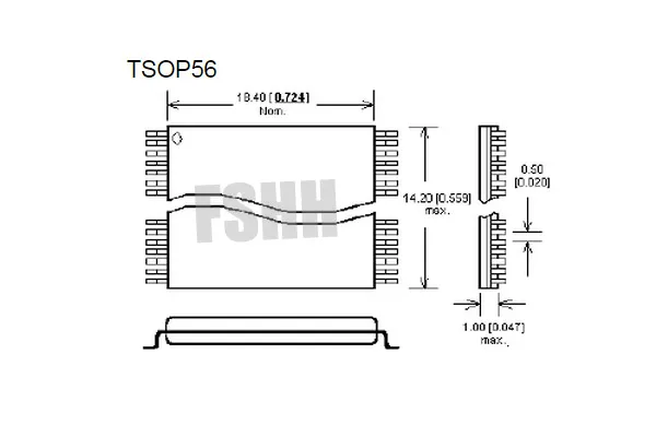 TSOP56-DIP48 Adapter SA628-B011 Adapter TSOP56 to DIP48 socket