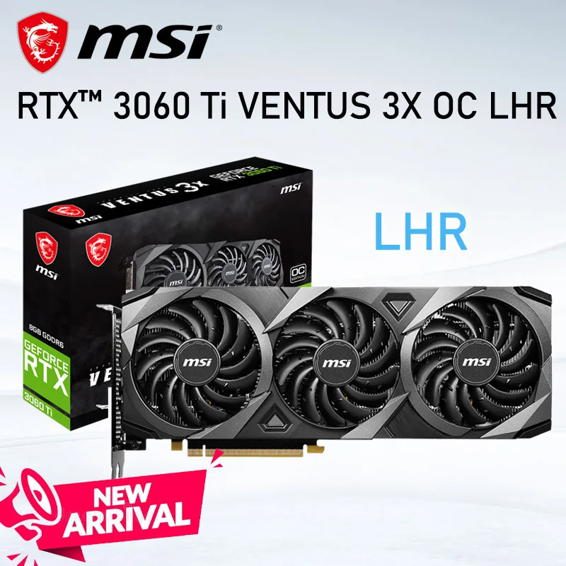 

Видеокарта MSI GeForce RTX 3060 Ti VENTUS 3X OC RTX 3060Ti 1695 МГц GDDR6 PCI Express 4,0 16X DirectX 12 3060 Ti