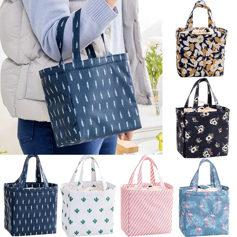 

New Fresh Insulated Lunch Boxes Cold Portable Convenient Lunch Bag Outdoor Picnic Thermal Oxford Waterproof Beam Bags