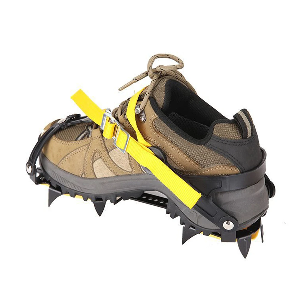 

10 Teeth Crampons Manganese Steel Climbing Gear Snow Ice Anti-Skid Shoe Grippers Crampon Traction Device Climbing Equipment