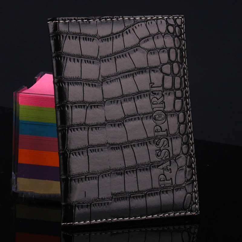 Чехол унисекс для удостоверения личности чехол с узором под кожу крокодила