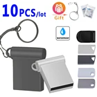 Флеш-накопитель USB 2,0, 10 шт.лот, 64 ГБ, 32 ГБ, 16 ГБ, 8 ГБ, 4 Гб, металлическая флешка, флеш-накопитель 128, 64, 32, 16, 8 ГБ, USB флеш-карта, USB флешка