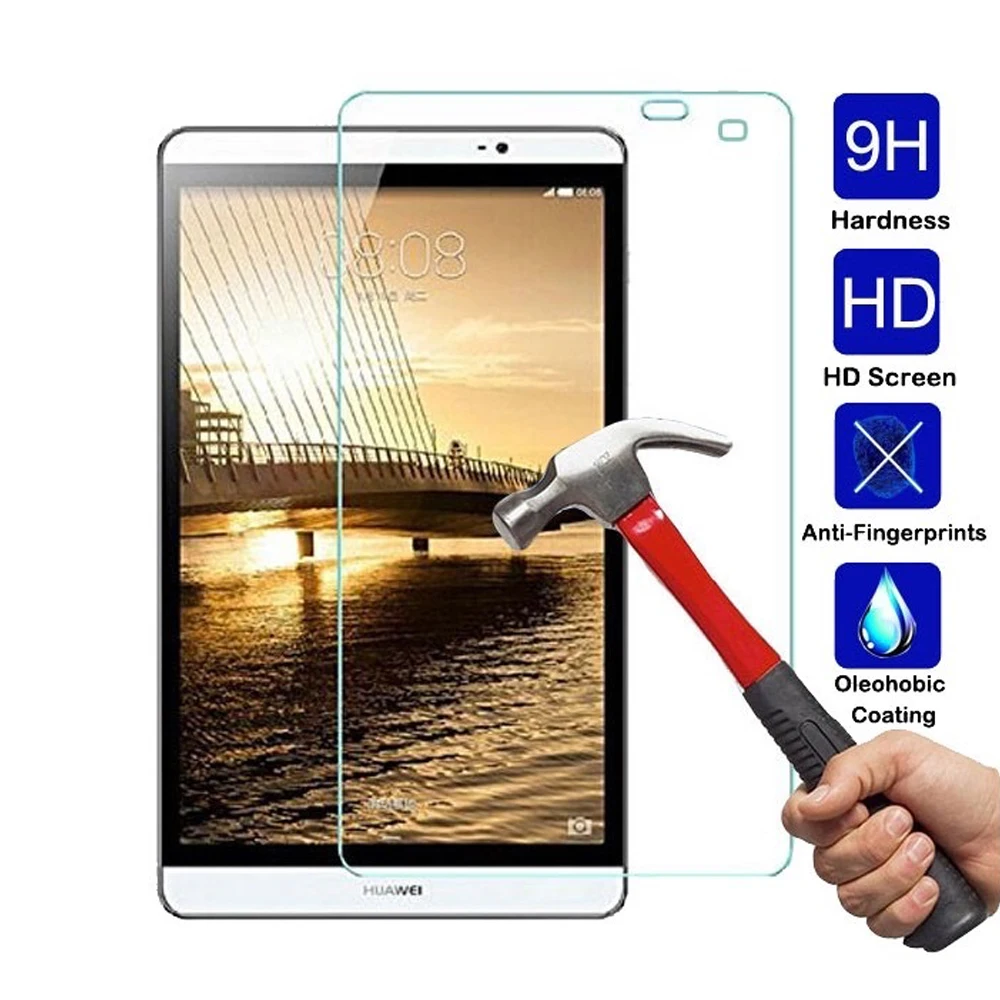 Закаленное стекло 9H для защиты экрана Huawei MediaPad M2 8 0 дюйма Φ 801W 803L 802L прозрачная