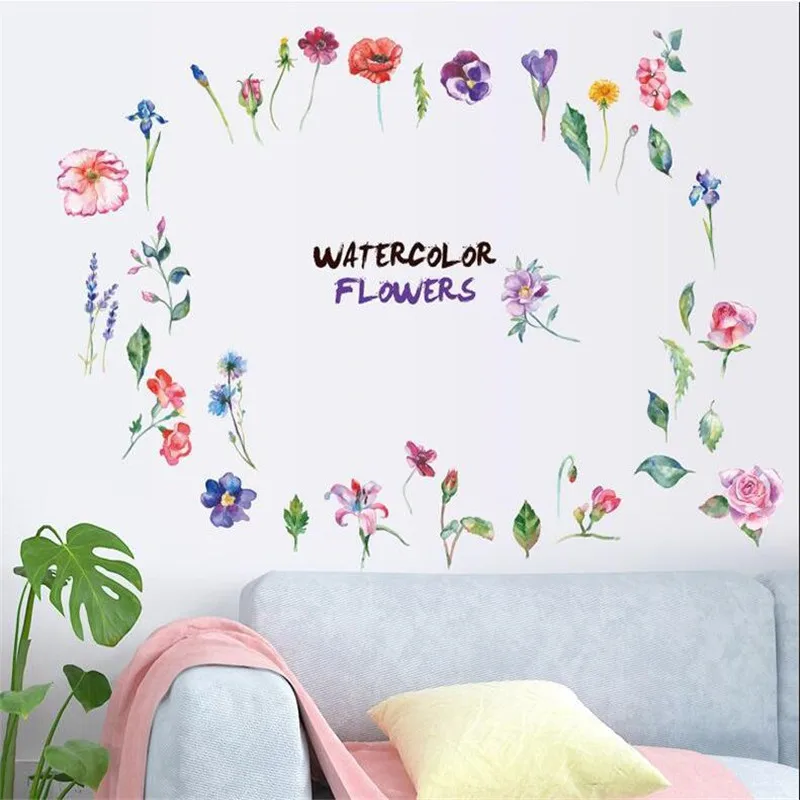 1 шт. 30*60 см маленький цветок наклейки на стену домашний Декор Гостиная Спальня