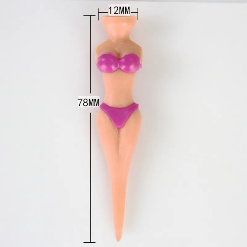 Новая футболка мяч для гольфа держатель бикини модель Форма легкий пластик