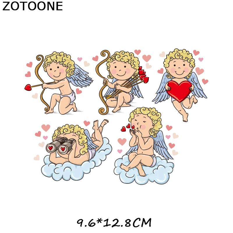 Утюг на ангела нашивки крылья для одежды передачи тепла футболки наклейки одежде