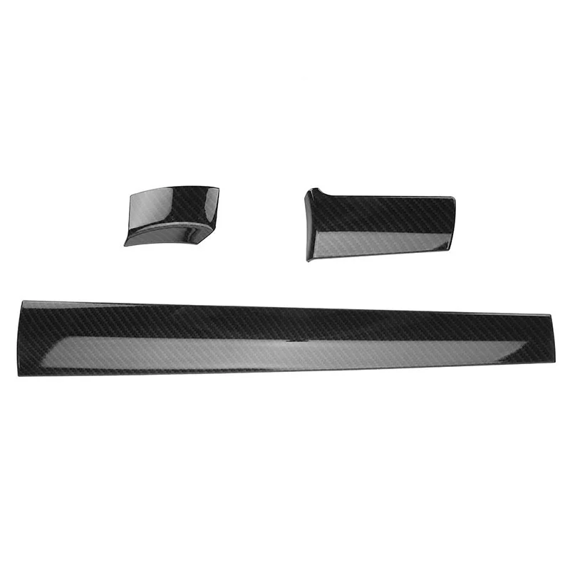 NewFor Honda Civic 2016-2017 3Pcs Carbon Fiber Pattern Car Interior Front Center Control Dashboard Stripe Cover Trim | Автомобили и
