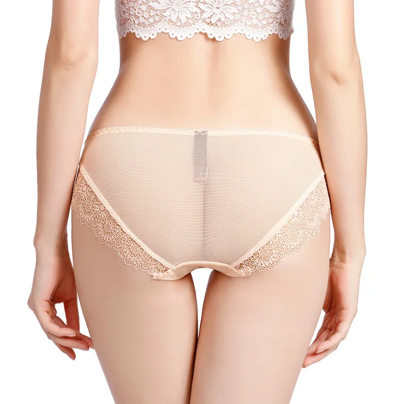 Сексуальные кружевные трусики женское нижнее белье прозрачные трусы дышащие