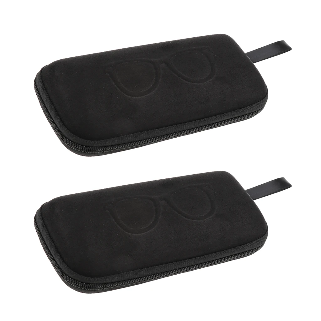 2 x твердых чехла на молнии для очков футляр