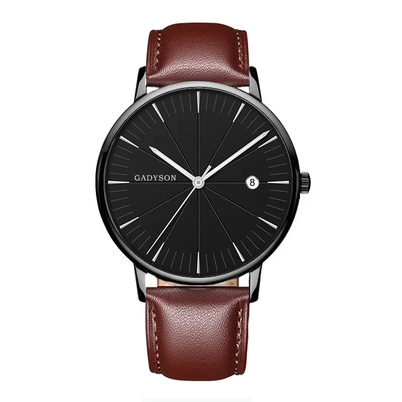 men watches luxury famous brand men leather strap calendar watch men military sports luminous quartz watch relogio masculino hot free global shipping