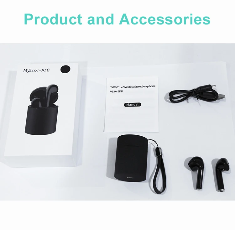 

Hot X10 wireless bluetooth headset 5.0 bilateral call tws in-ear sports earphone Boys gaming earbuds for smart phone tablet