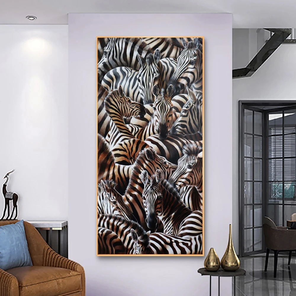 

Black And White Zebra Pictures Modern Home Decor Canvas Painting Wall Art Print Animal Posters For Nordic Bedroom Living Room
