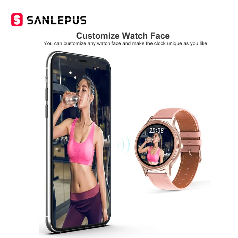 

SANLEPUS 2021 NEW Smart Watch Sport Heart Rate Monitor Waterproof Fitness Bracelet Men Women Smartwatch For Android Apple Xiaomi