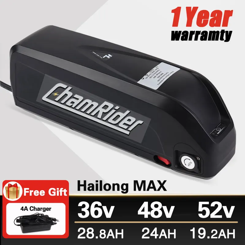 

48V Battery 52V ebike Battery 36V Hailong Max Hailong1-2 40A BMS 350W 500W 750W 1000W 1500W 21700 Cell BBS02 BBS03 BBSHD