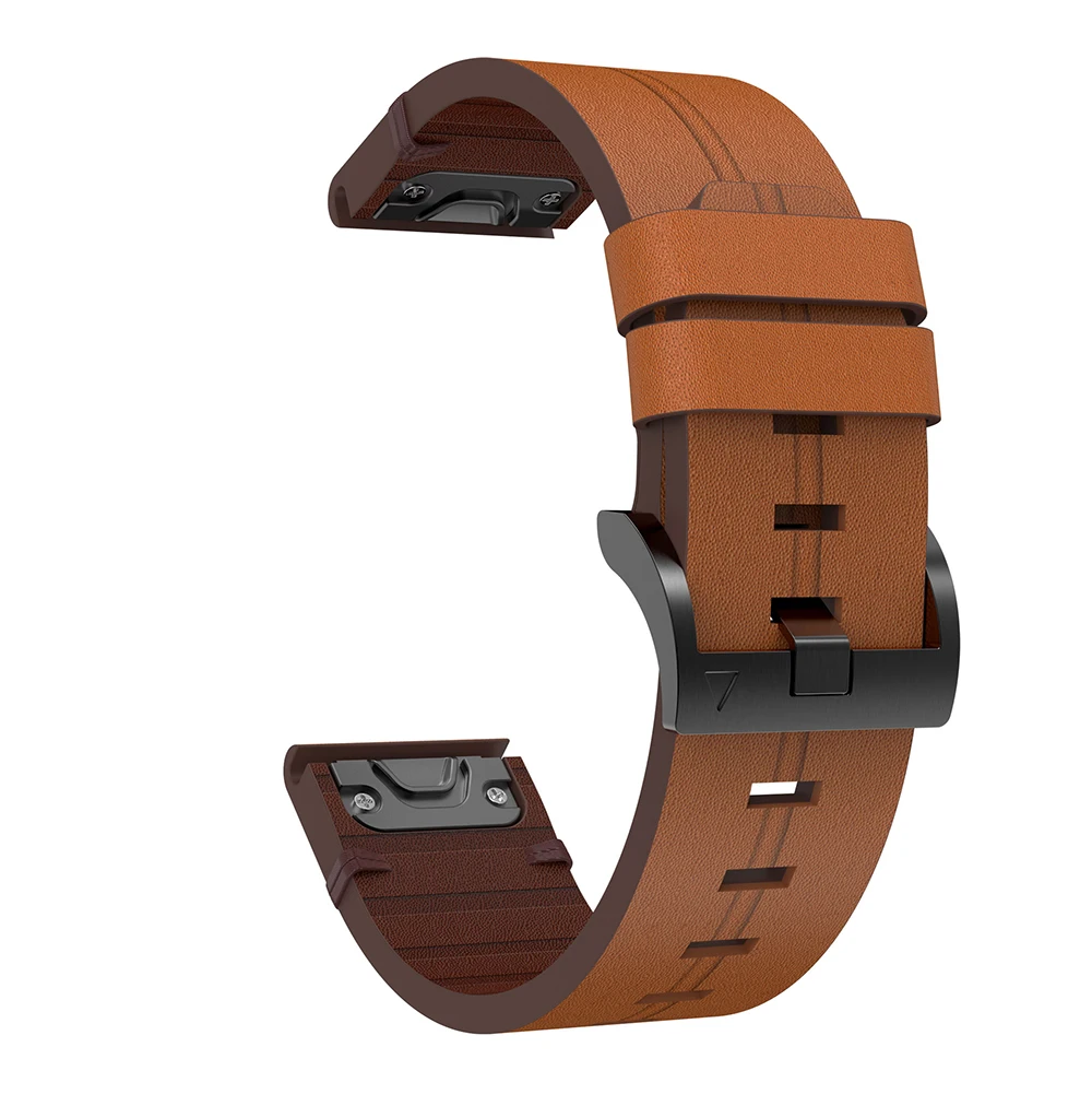 For Garmin Fenix 6X PRO Genuine Leather Band Strap Fenix 5 / 5 Plus Smart Watch Replacement Bracelet Belt 22mm 26mm Watchband