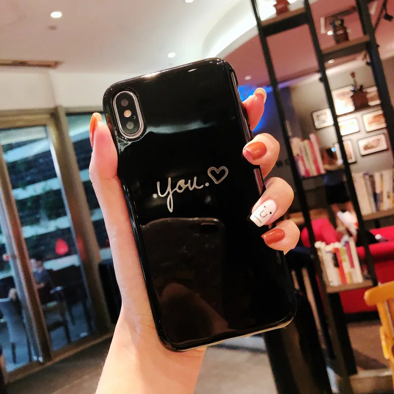 Глянцевый Little Love iphoneXS/Max мобильный телефон чехол iphone7plus/8 мягкая оболочка женские