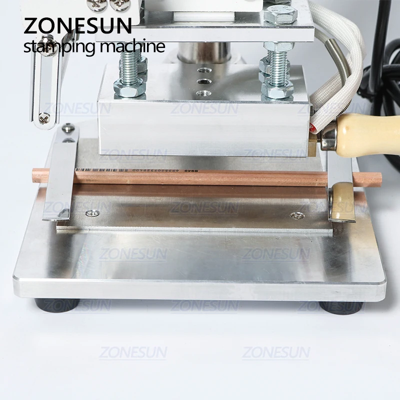 ZONESUN ZS 100A Пользовательский логотип машина для горячего тиснения фольгой ручная