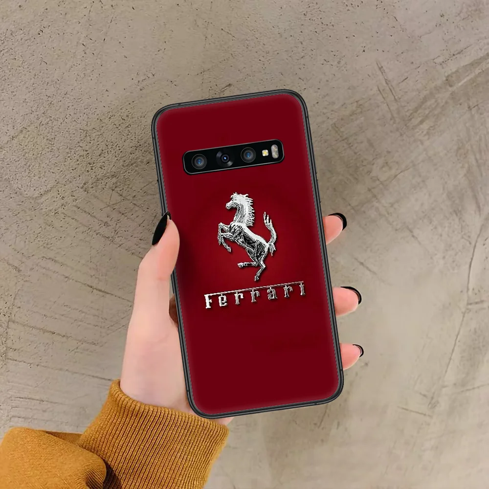 

Sports Car Ferraris Horse Phone Case For Samsung Galaxy Note S 8 9 10 20 Plus E Lite Uitra black Shell 3D Etui Luxury Cover