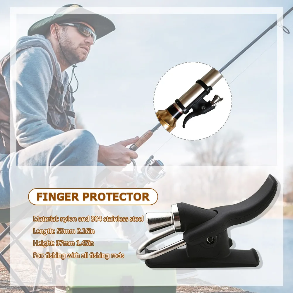 Breakaway Cannon Marine Fishing Launch Gun Clamp Thumb Button Surfing Casting Trigger Barrel Clip Fish Finger Protector Tool | Спорт и