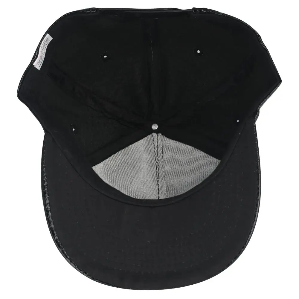 Бейсбольная кепка из искусственной кожи для женщин мужчин черных мальчиков и