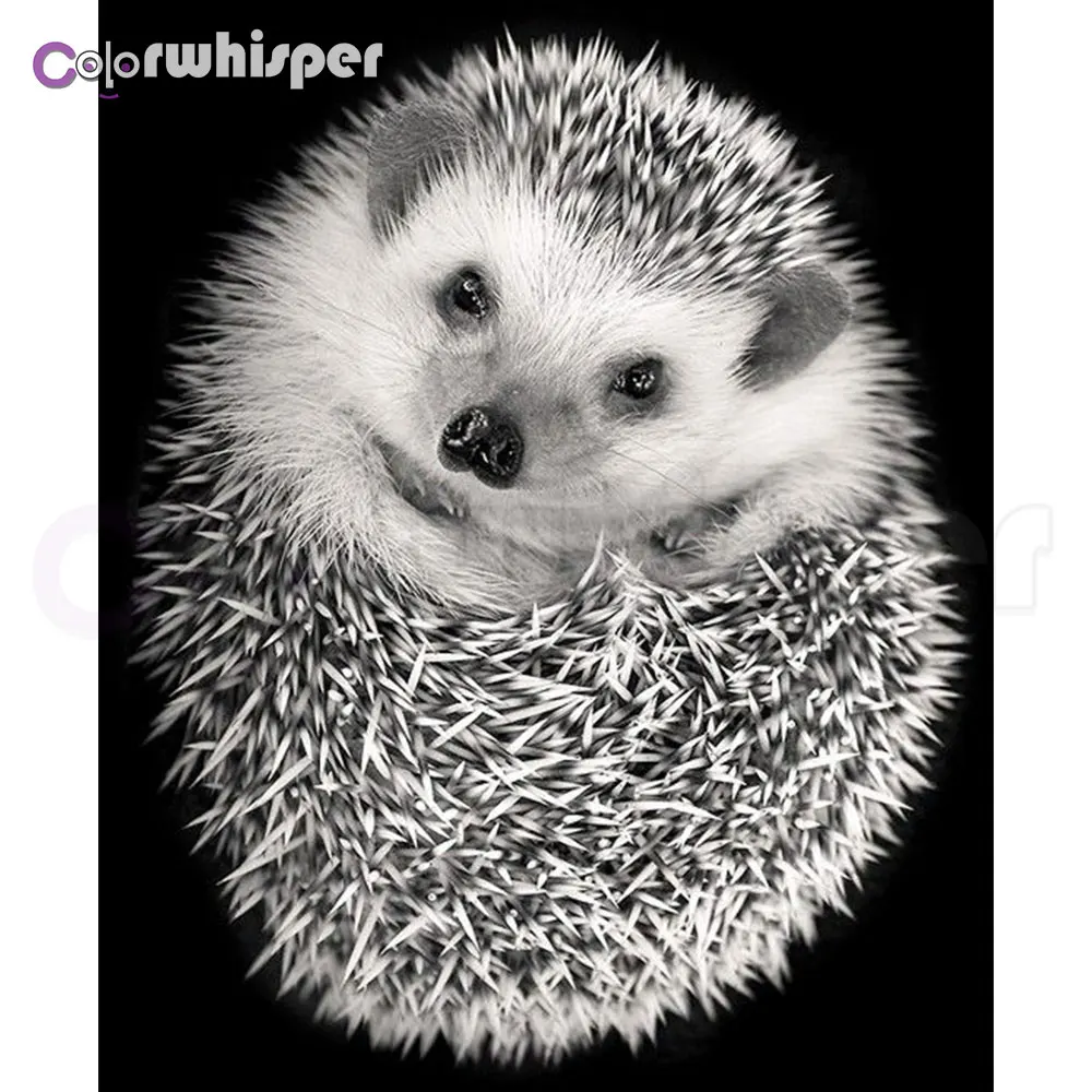 Алмазная картина 5D полный квадрат/круглый Ежик Daimond вышивка мозаика стразами