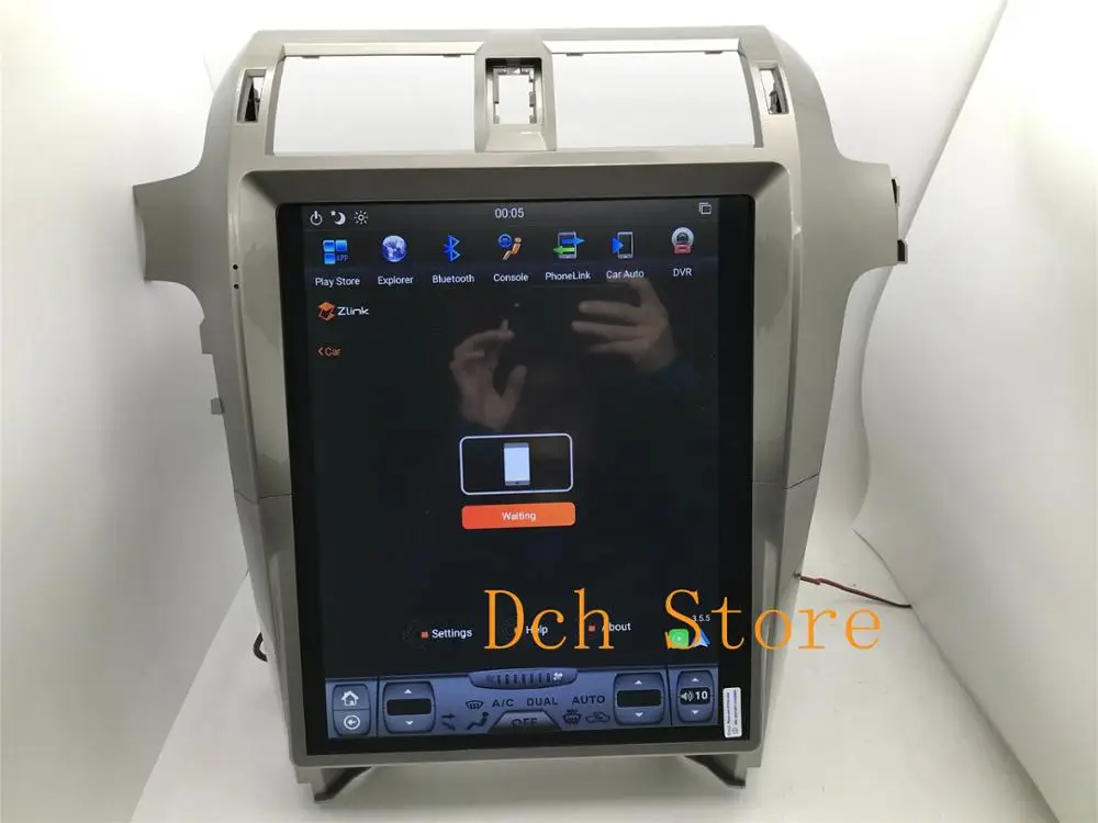 15 дюймов tesla стиль Android 8,1 PX6 автомобильный DVD gps навигация для lexus GX GX400 GX460 радио Поддержка 360