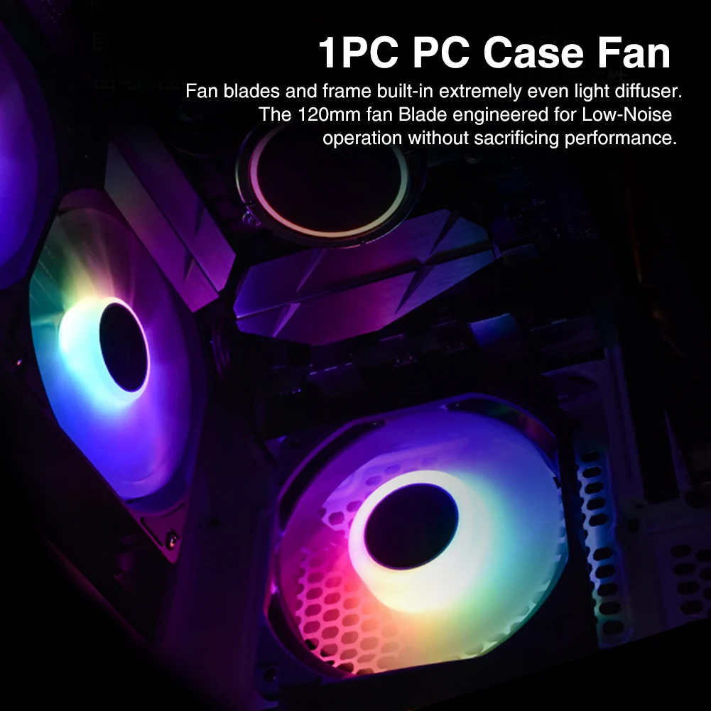 Для каркаса компьютера Радуга лампочками АБС пластик PC чехол вентилятор Простая