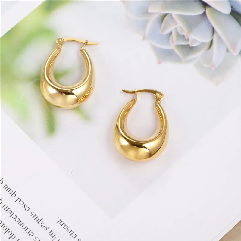 OUFEI ювелирные изделия из нержавеющей стали подвески маленькие набор серег-колец