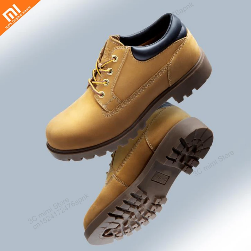 

Высококачественная мужская кожаная обувь youpin mijia в стиле милитари на толстом каблуке 3 см, Мужская обувь для умного дома