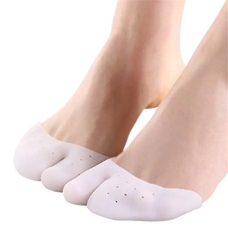 1 Pair Multifunctional Silica Gel Soccer Or Ballet Tiptoe Sleeve Forefoot Pad Hallux Valgus Correction Sock Toe Separators Feet | Красота и