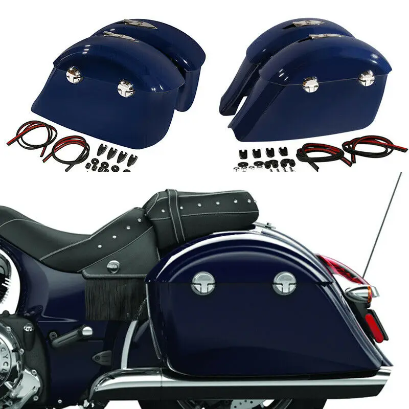 Электронная защелка для багажника сумки-седла мотоцикла индийского вождя темная