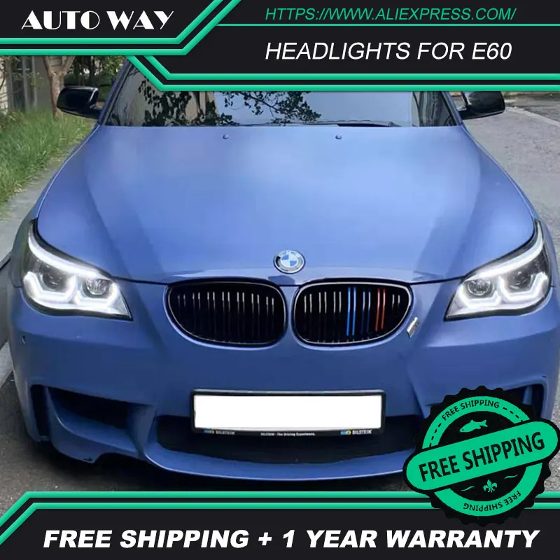 Чехол для стайлинга автомобиля BMW E60 основной светильник s 2003-2010 523i 530i головной