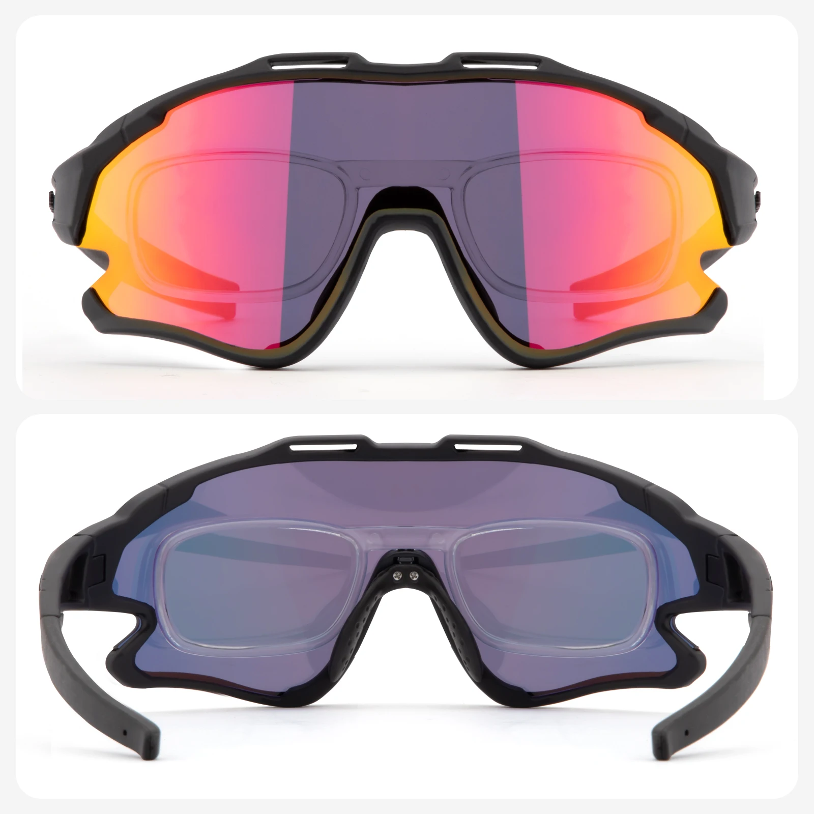 

Очки велосипедные Асферические KE9025, для близорукости, линзы от дальнозоркости, 1,56, 1,61, 1,67, 1,74, с защитой от синего светильник, по рецепту