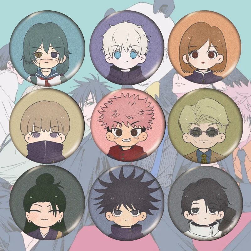 

Anime Jujutsu Kaisen Badges Backpack Pins Badge Decoration Brooches Metal Badges for Clothes Bag DIY Gifts