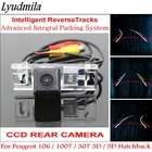 Lyudмила для Peugeot 106  1007  307 3D  5D хэтчбек Автомобильная камера заднего вида с парковочными линиями интеллектуальные треки
