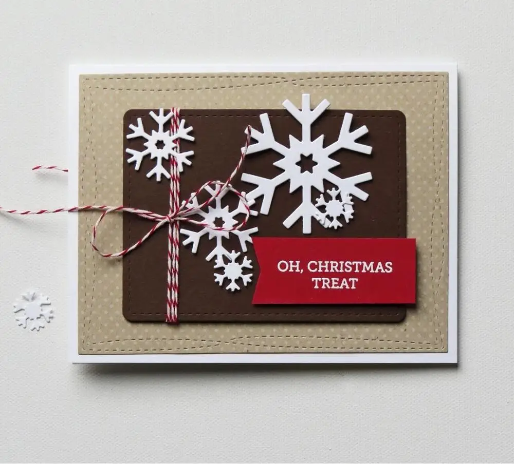 Маи Рождественские перчатки и снежинки металлические режущие штампы трафареты