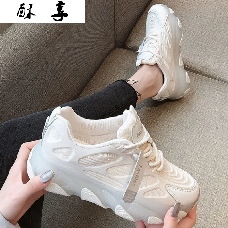 

2021 Fashion Women's Shoes Autumn Women's Lace-up Non-slip Mesh Sneakers Women's Comfortable Breathable Lightweight Casual Shoes