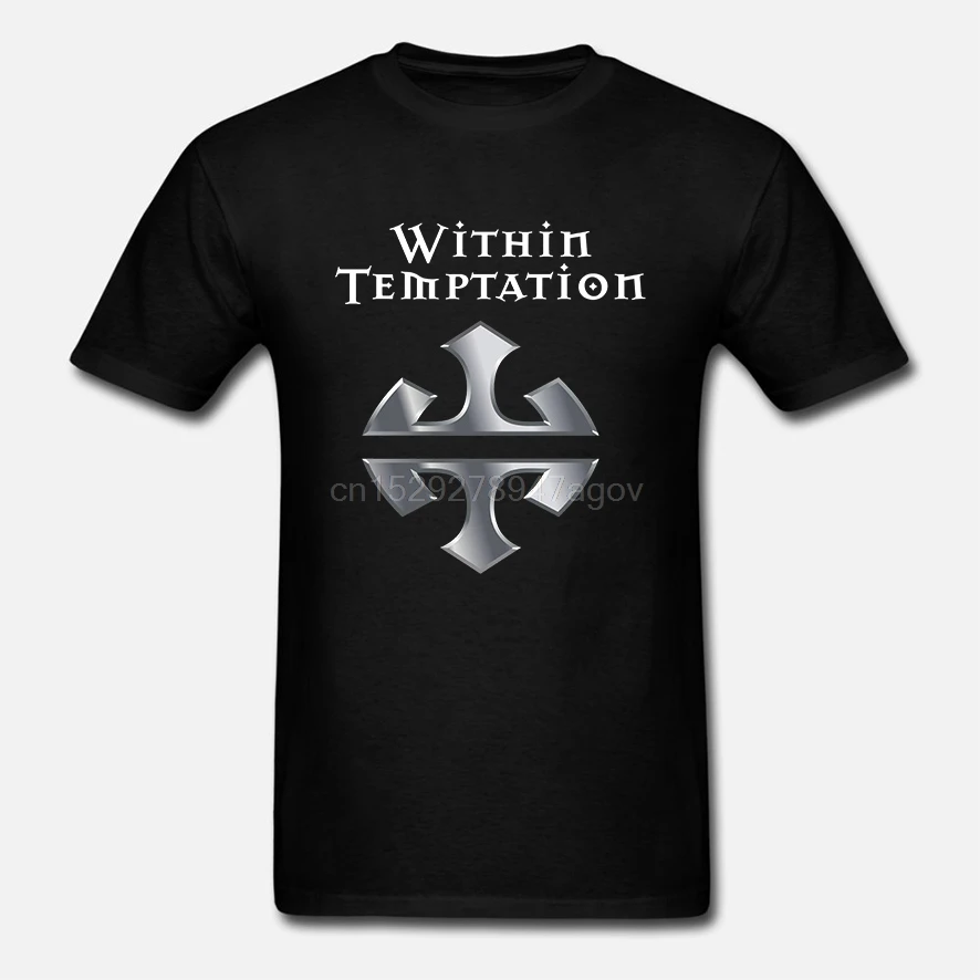 

Homme-High-Quality-Within-Temptation-O-Neck-Short-Sleeve-Christmas-Mens-Shirt