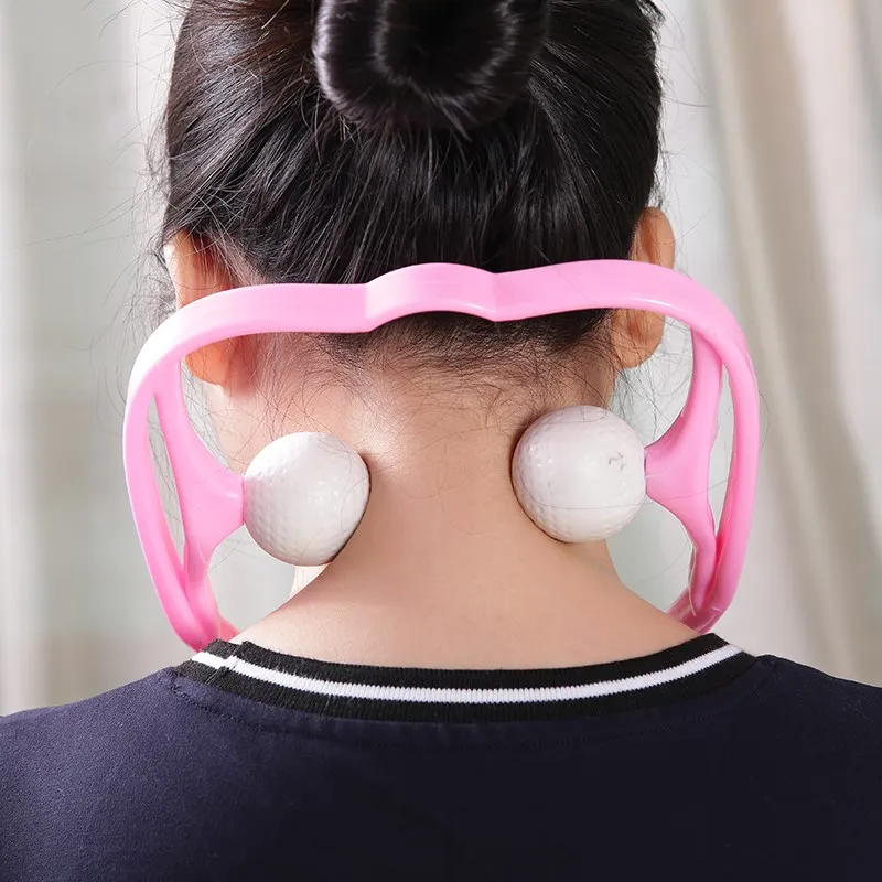 Инструмент для массажа шеи снятие давления ролик рук массаж плеч двойной