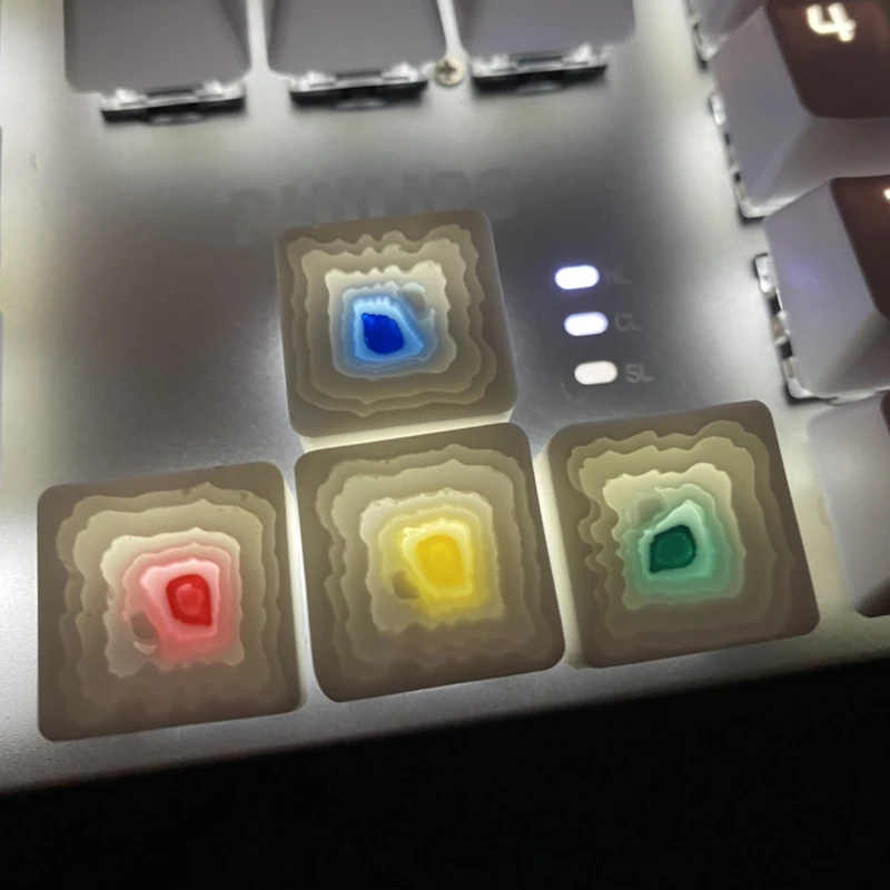 

Personalized Custom Resin Keycaps Mechanical Keyboard Keycaps Handmade Personalized Light-transmitting Keycaps Cherry MX Switch