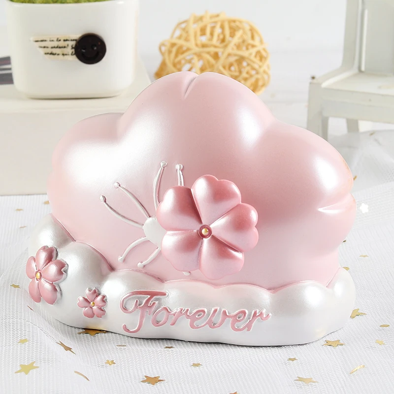 

Cute Resin Music Box for Girlfriend Creative Hand Crank Birthday Gifts Music Box Pink Blue Caja Musical Home Decoration DM50MB
