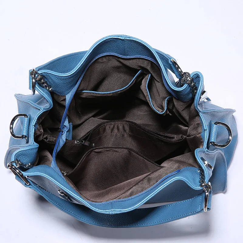 

YourSeason Fashion Genuine Leather Females Hobos Handbags 2021 Casual Large Capacity Womens Cowhide Shoulder Crossbody Bags