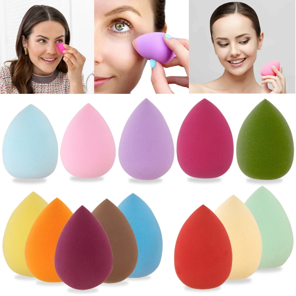 

10/20/50 шт спонжи для макияжа Для женщин уход за кожей лица косметический спонж основа под макияж губка Красота на основе порошкового Лигносул...