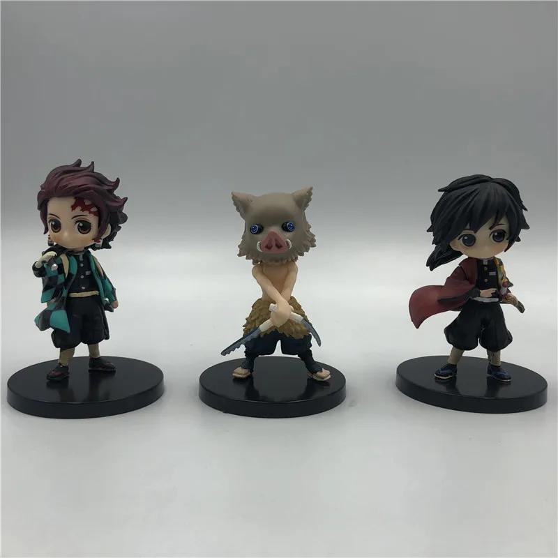 

Demon Slayer Kimetsu No Yaiba Figure Stand Version Q Posket Kamado Tanjirou Kamado Nezuko Agatsuma Figure Toy 6cm