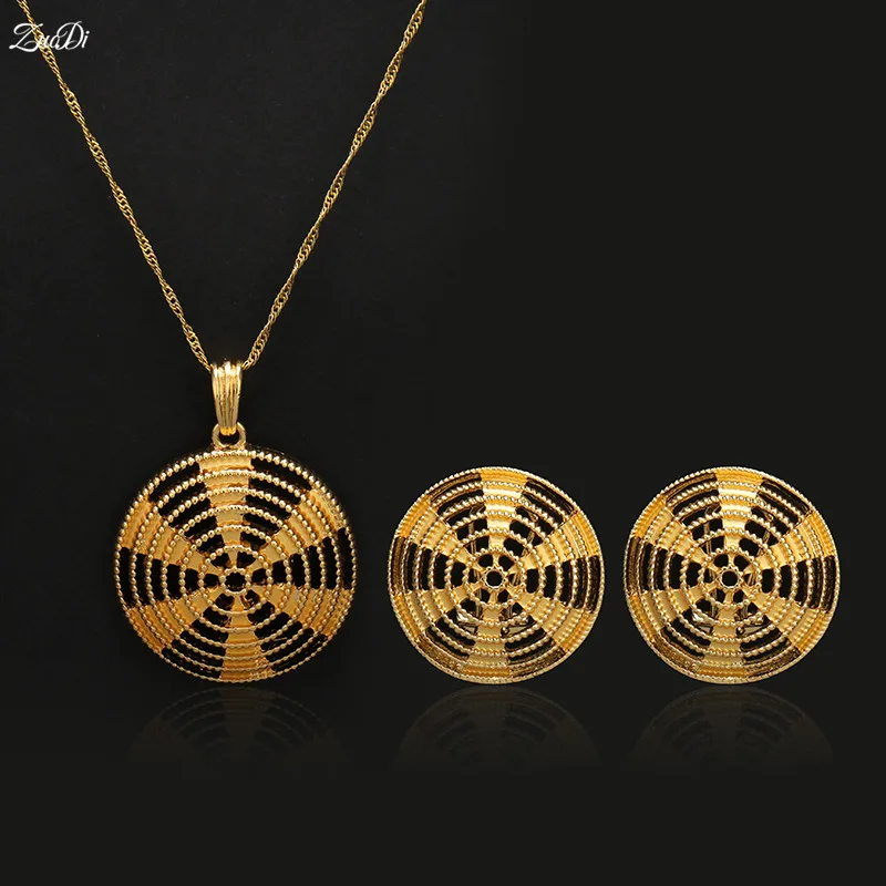 

ZuoDi Classic Jewelry Sets Women Wedding Necklace Earrings Pendant Jewelry Set accessories Earrings Necklace Pendant Round Ball