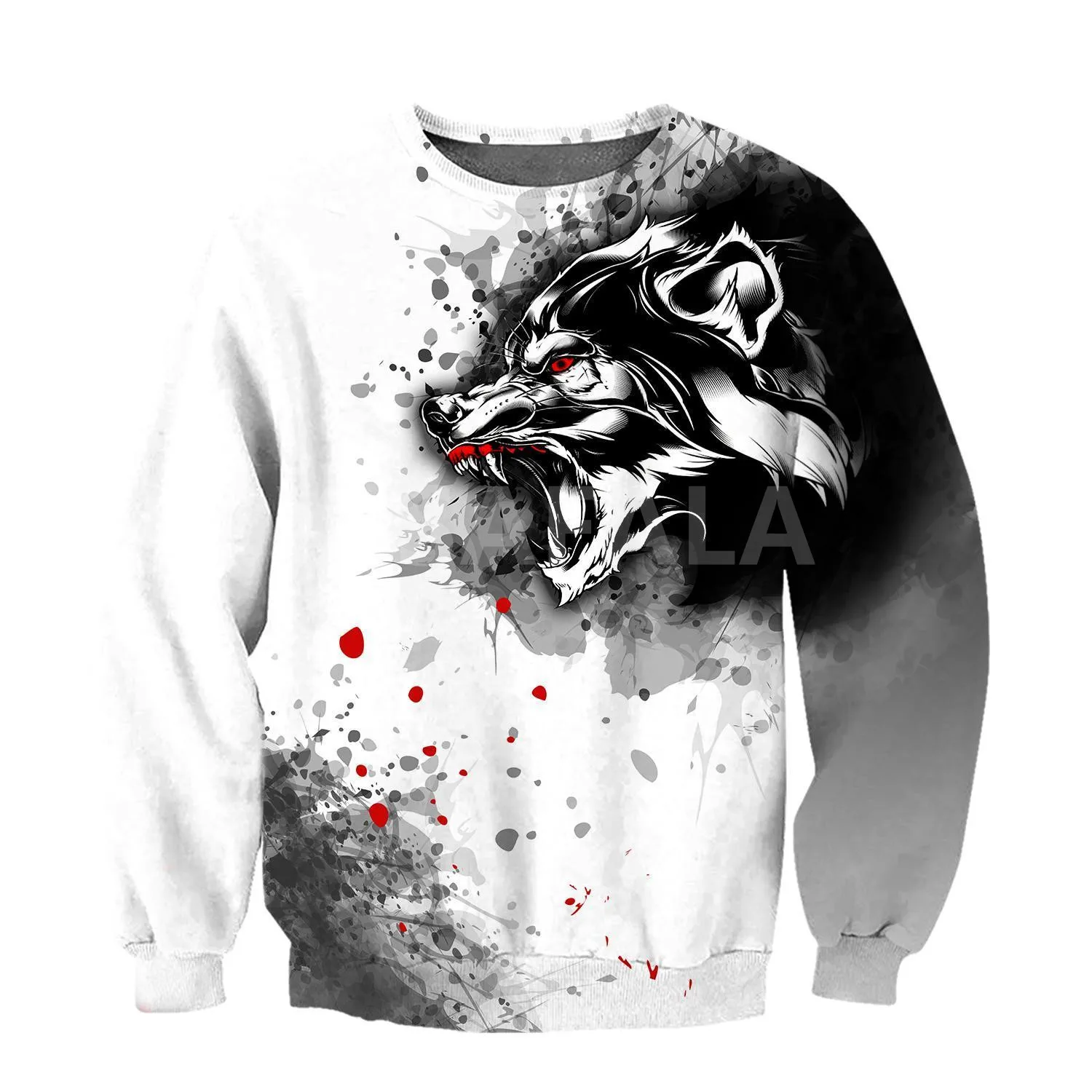 

Animal Viking Wolf Fenrir 3D Print Size XS-7XL Hoodie Man Women Harajuku Outwear Zipper Pullover Sweatshirt Casual Unisex-1