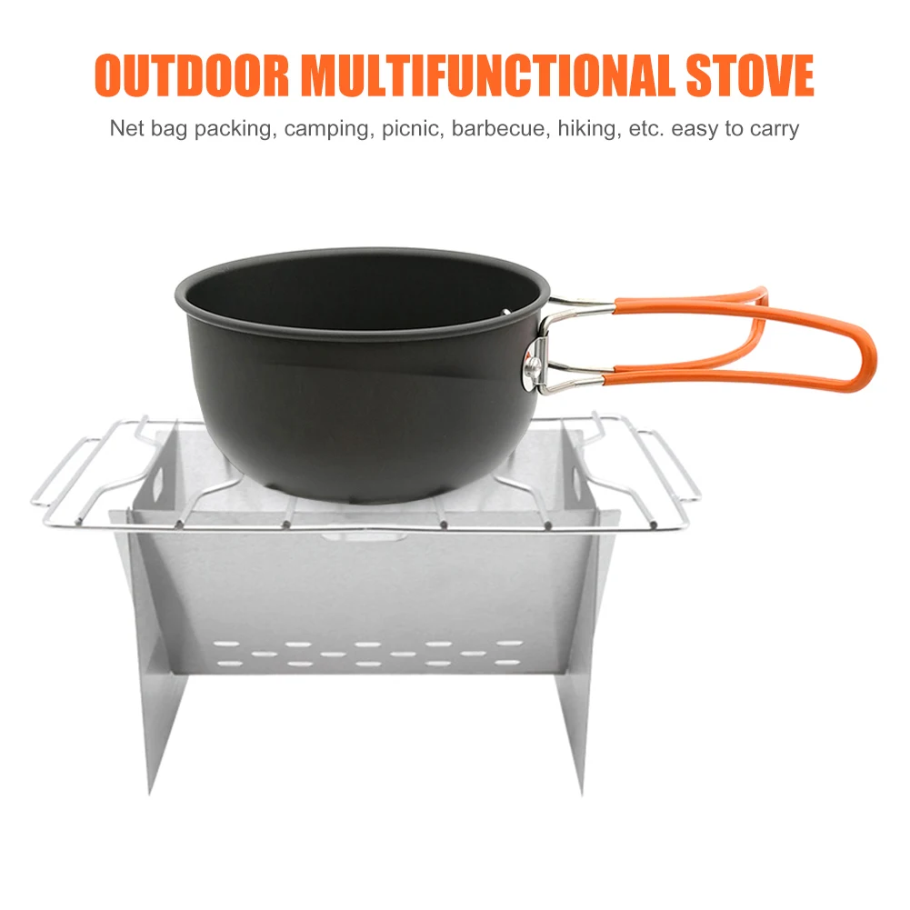 

Portable BBQ Grill Stainless Steel Mini Folding Barbecue Rack for Home Camping Backpacking Picnics Park Party Use