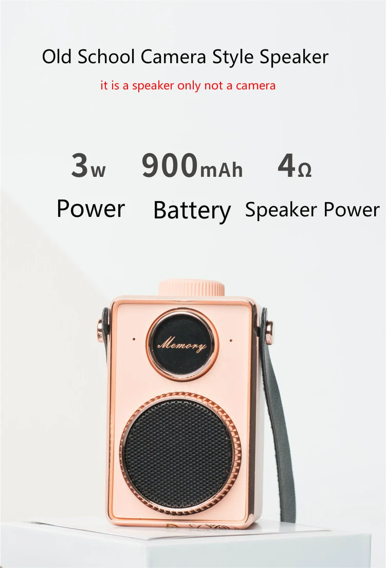 Lantro JS Bluetooth беспроводной динамик s Винтажный стиль камеры для бара магазина