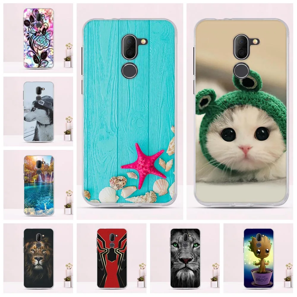 Чехол для Alcatel 3X 3 X силиконовый чехол из ТПУ телефона 5 7 дюйма 3x 5058Y 5058i с рисунком