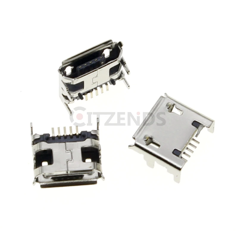 

Разъем Micro USB B (гнездо), 10 шт./лот, 5-контактный, длинный